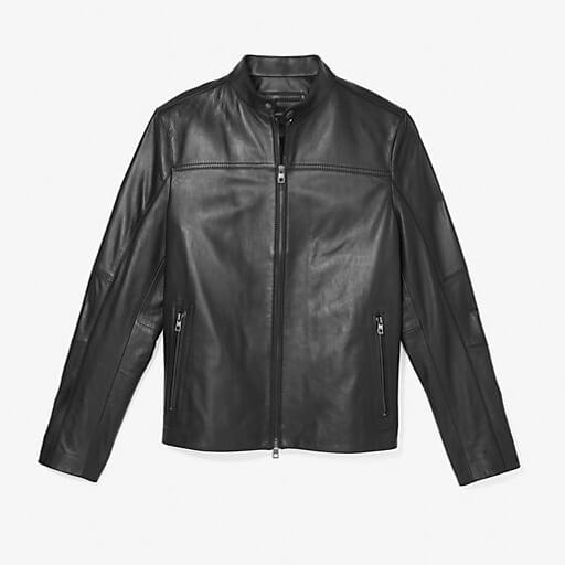 цена Куртка Michael Kors Leather Racer, черный