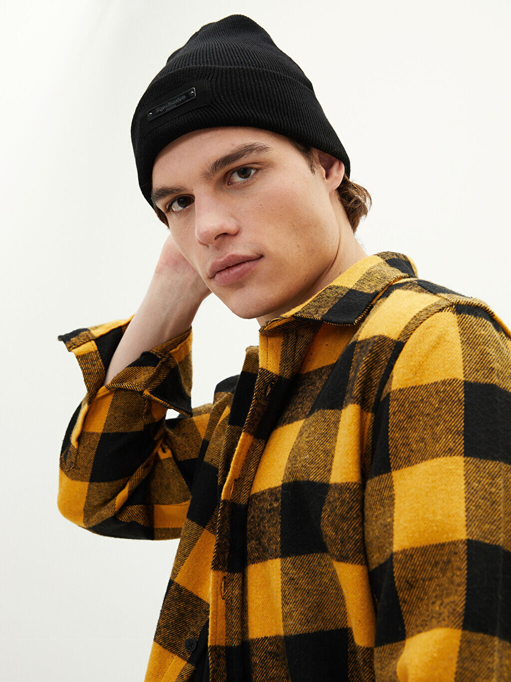 

Мужская трикотажная шапка с принтом этикеток LCW Accessories
