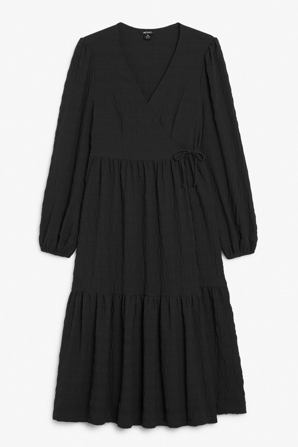 

Ярусное платье Monki миди, черный