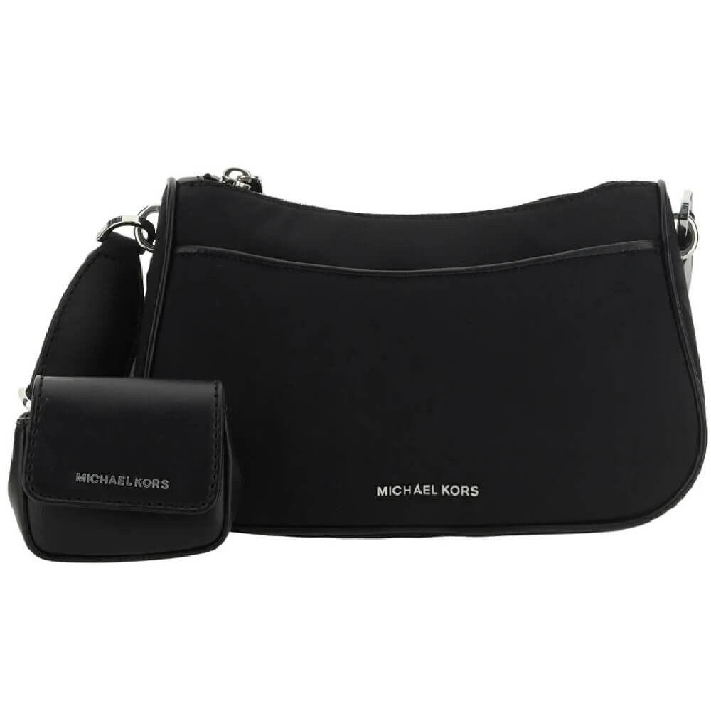 

Комплект сумка и кошелек Michael Kors Jet Set Md Tz Pch Xbody Wallet, черный