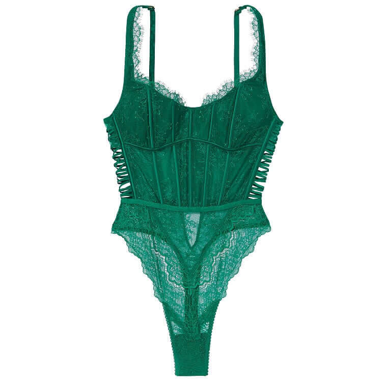 

Корсет Victoria's Secret Very Sexy Vintage Lace Teddy, зеленый