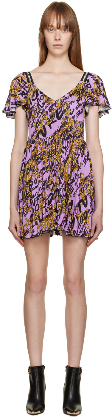 

Фиолетовый комбинезон с кистями Versace Jeans Couture