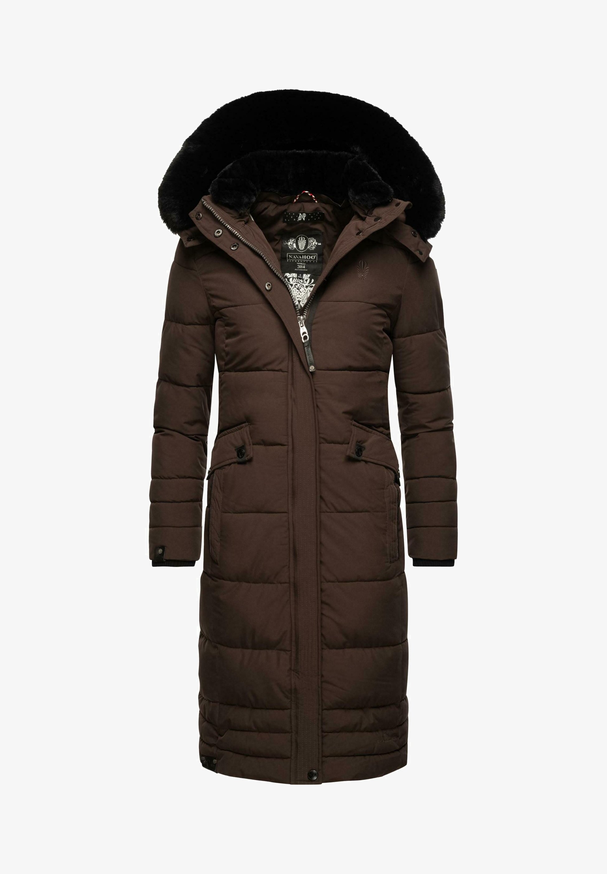 Пальто зимнее Navahoo с эластичным поясом, коричневый зимнее пальто snowelf navahoo цвет bordeaux