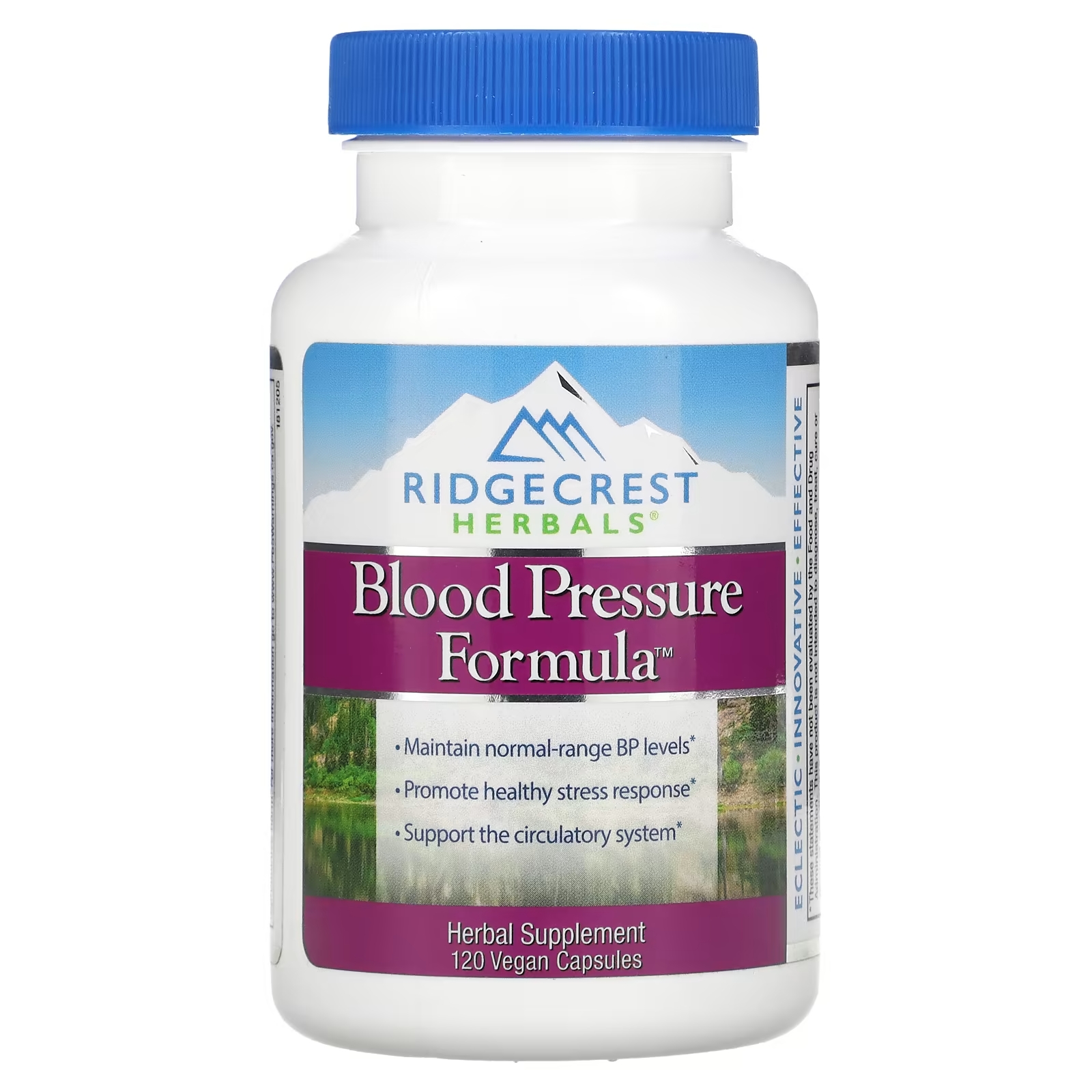 Травяная Добавка RidgeCrest Herbals Blood Pressure Formula, 120 веганских капсул
