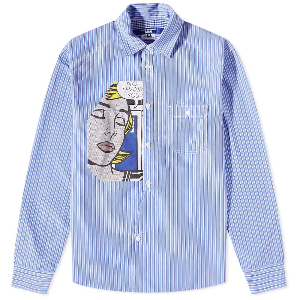 

Рубашка Junya Watanabe MAN x Roy Lichtenstein Mix Cotton Shirt