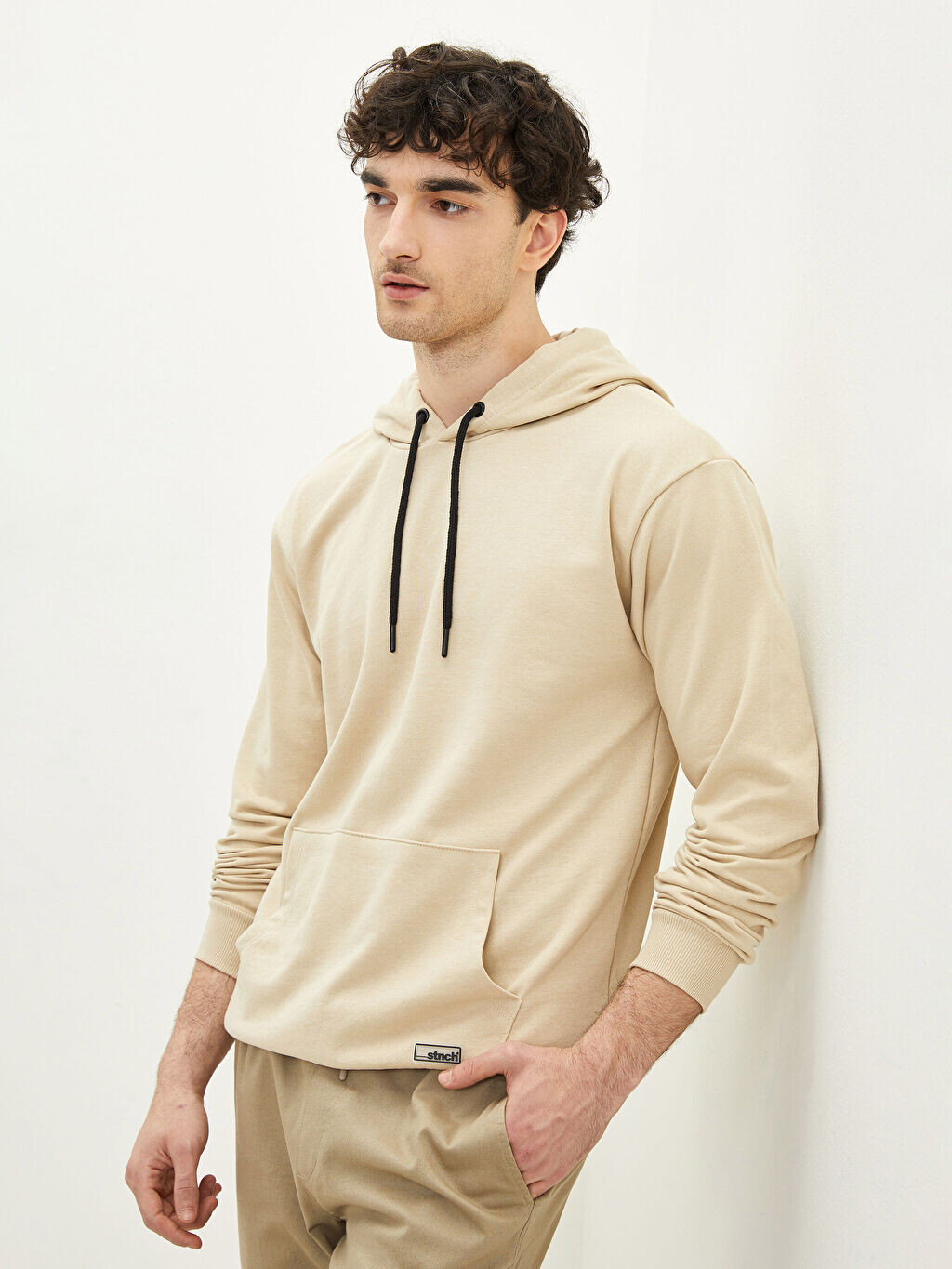 

Мужская толстовка с капюшоном и длинным рукавом LCW Casual, Серый