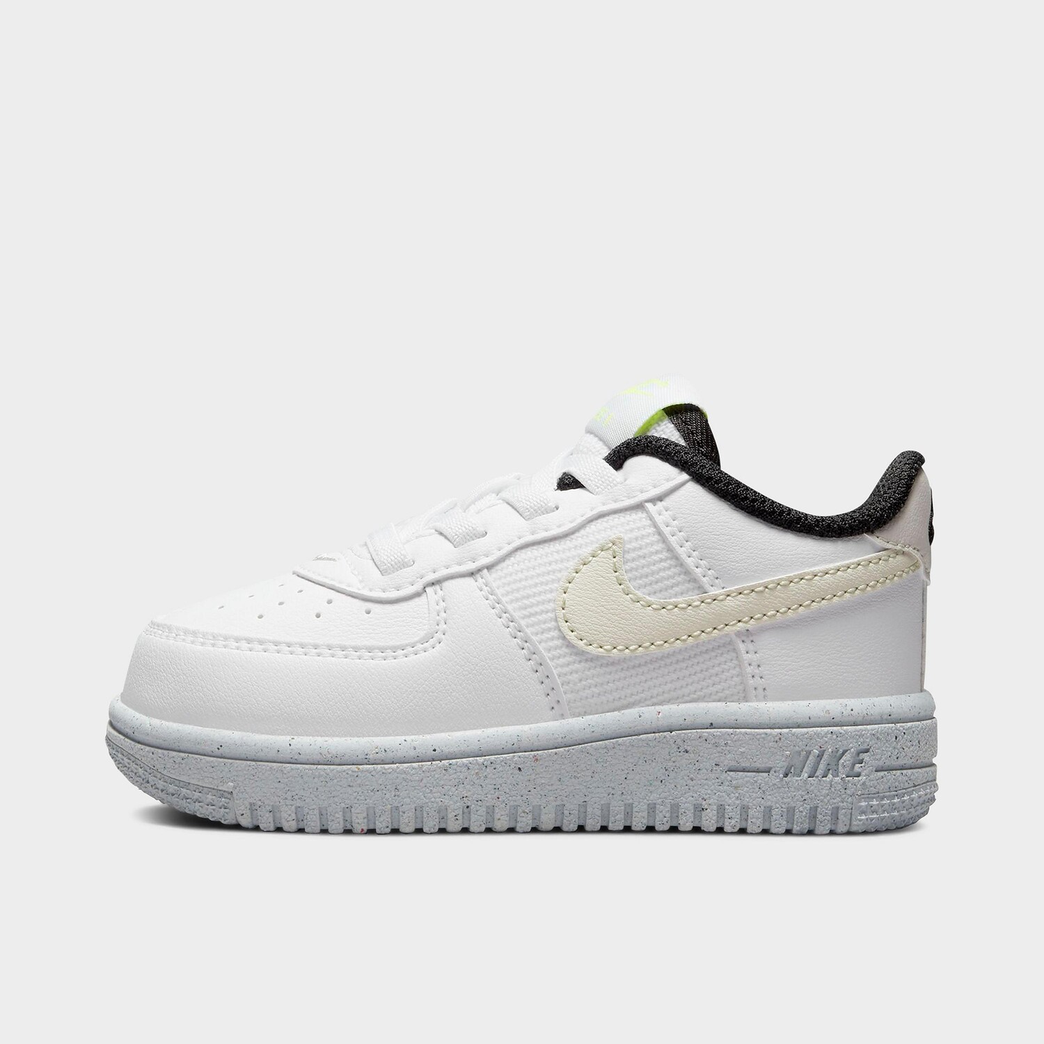 

Детская повседневная обувь Nike Force 1 Crater Next Nature из эластичного кружева для малышей, белый