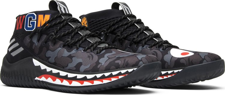 Adidas A Bathing Ape x Dame 4 Black Camo CDEK.Shopping