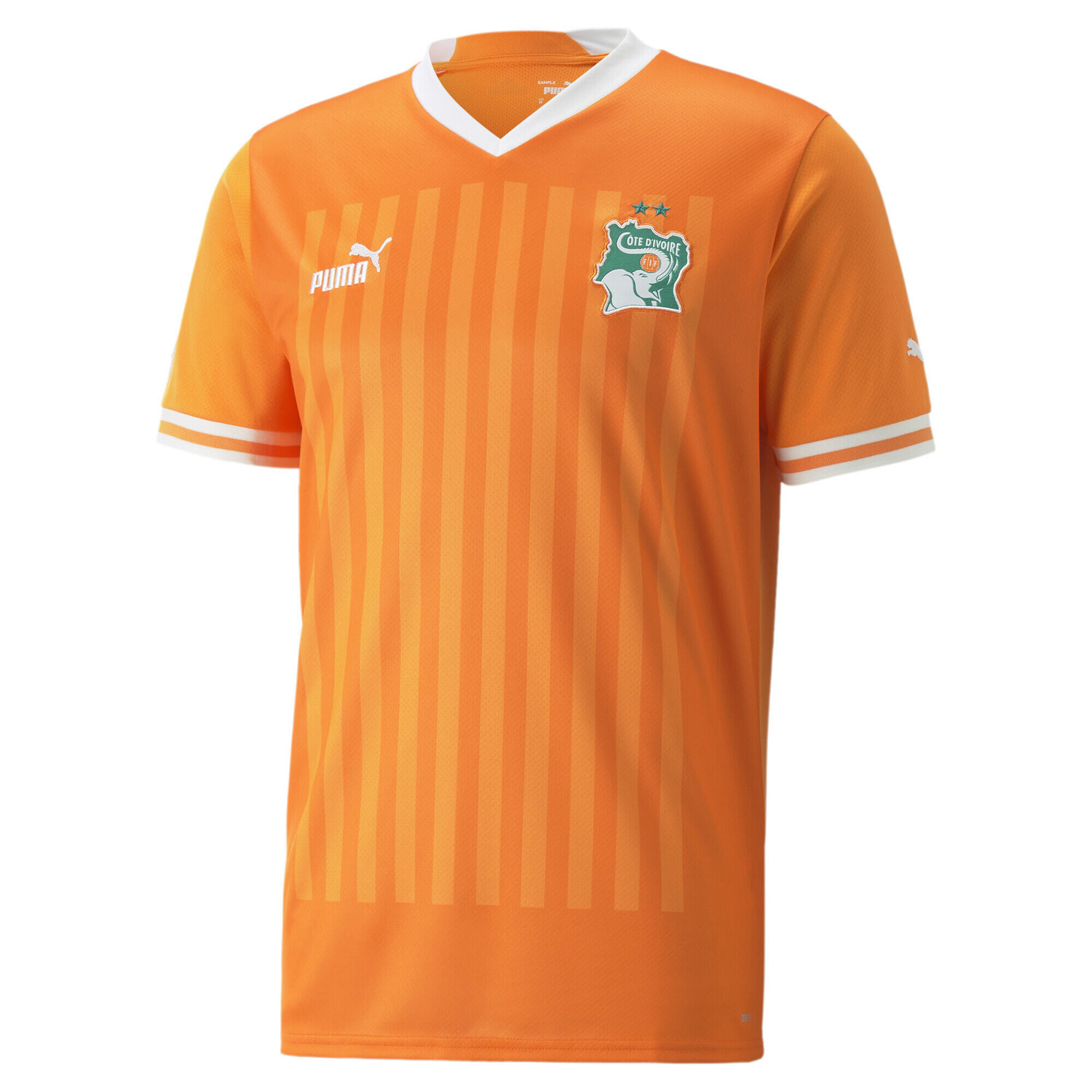 

Мужская домашняя рубашка Ivory Coast 22/23 PUMA, манго/белый/белый