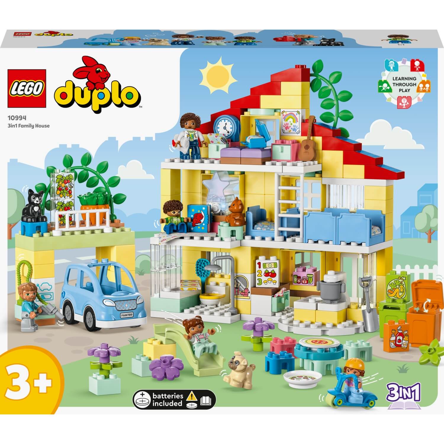 цена Конструктор LEGO Duplo 3-in-1 Семейный дом 10994, 218 деталей