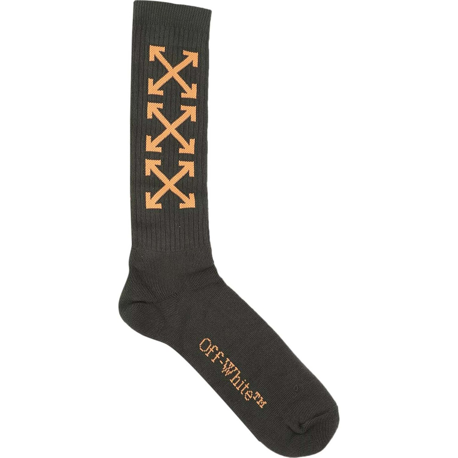 

Носки Off-White Arrow Bookish Medium, темно-зеленый