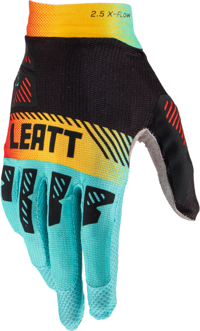 Перчатки Leatt 2.5 X-Flow Contrast для мотокросса, черно-сине-желтые 2 5 контрастные перчатки x flow для мотокросса leatt белый фиолетовый