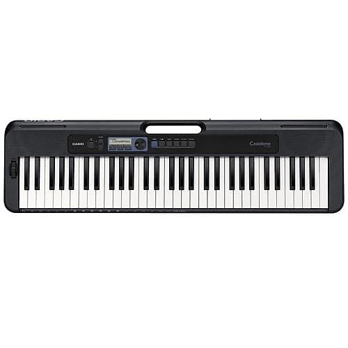 цена 61-клавишная портативная клавиатура Casio CT-S300 в стиле цифрового пианино с сенсорным откликом и 400 тонами, черный