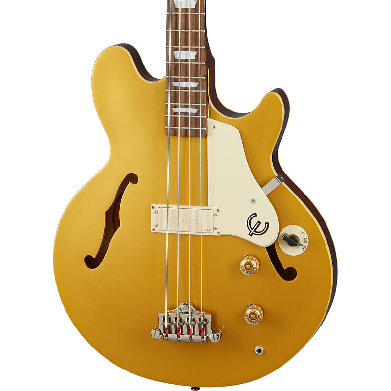 

Epiphone Jack Casady Signature 4-струнный бас-гитара с золотой отделкой EBJCMGCH1