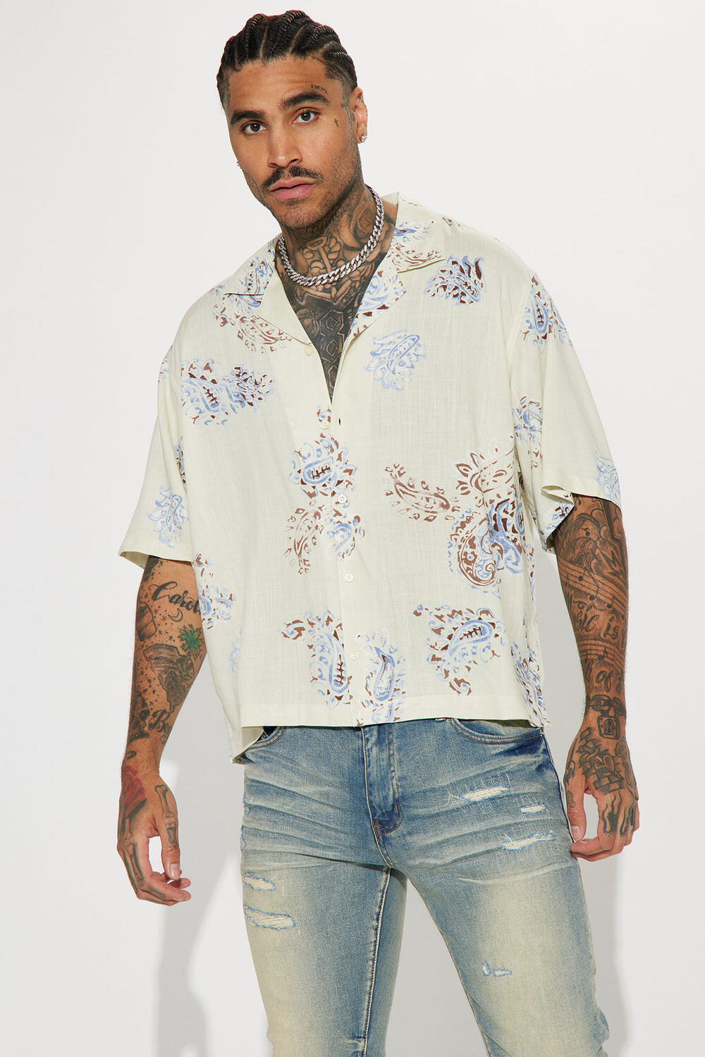 

Рубашка Fashion Nova CVS9212, бежевый