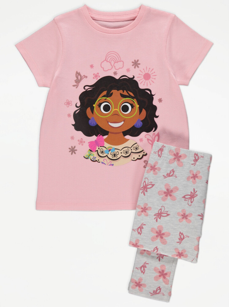 

Костюм Disney Encanto Mirabel с розовой футболкой и леггинсами George., розовый