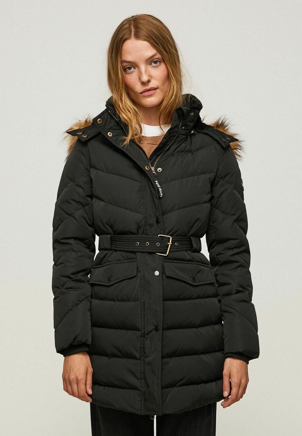 

Пуховик Pepe Jeans, черный