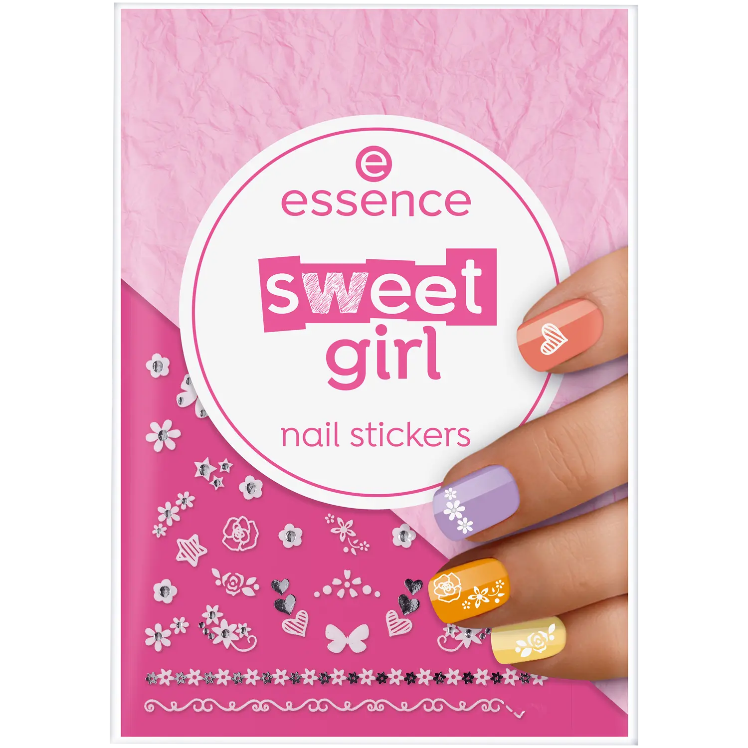 

Essence Sweet Girl наклейки для нейл-арта, 44 шт/1 упаковка