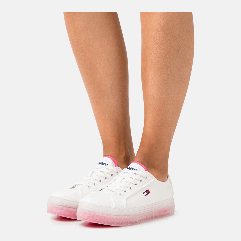 

Кроссовки Tommy Jeans Siren Flatform, ecru/ pink alert