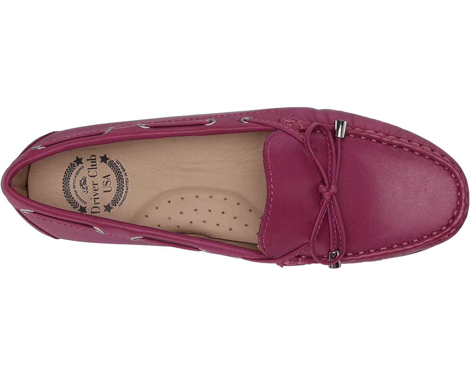 

Лоферы Women's Leather Made in Brazil Natucket Driver Loafer Driver Club USA, розовая наппа