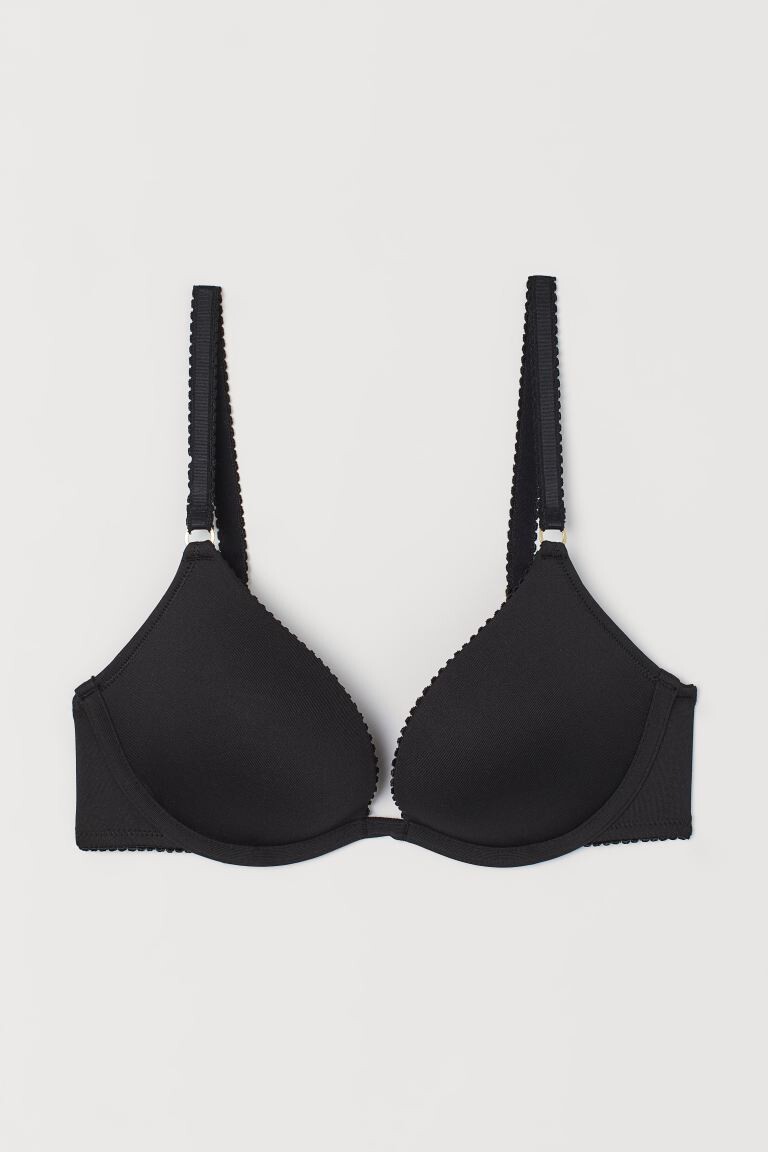 

Бюстгальтер пуш-ап из джерси H&M, черный