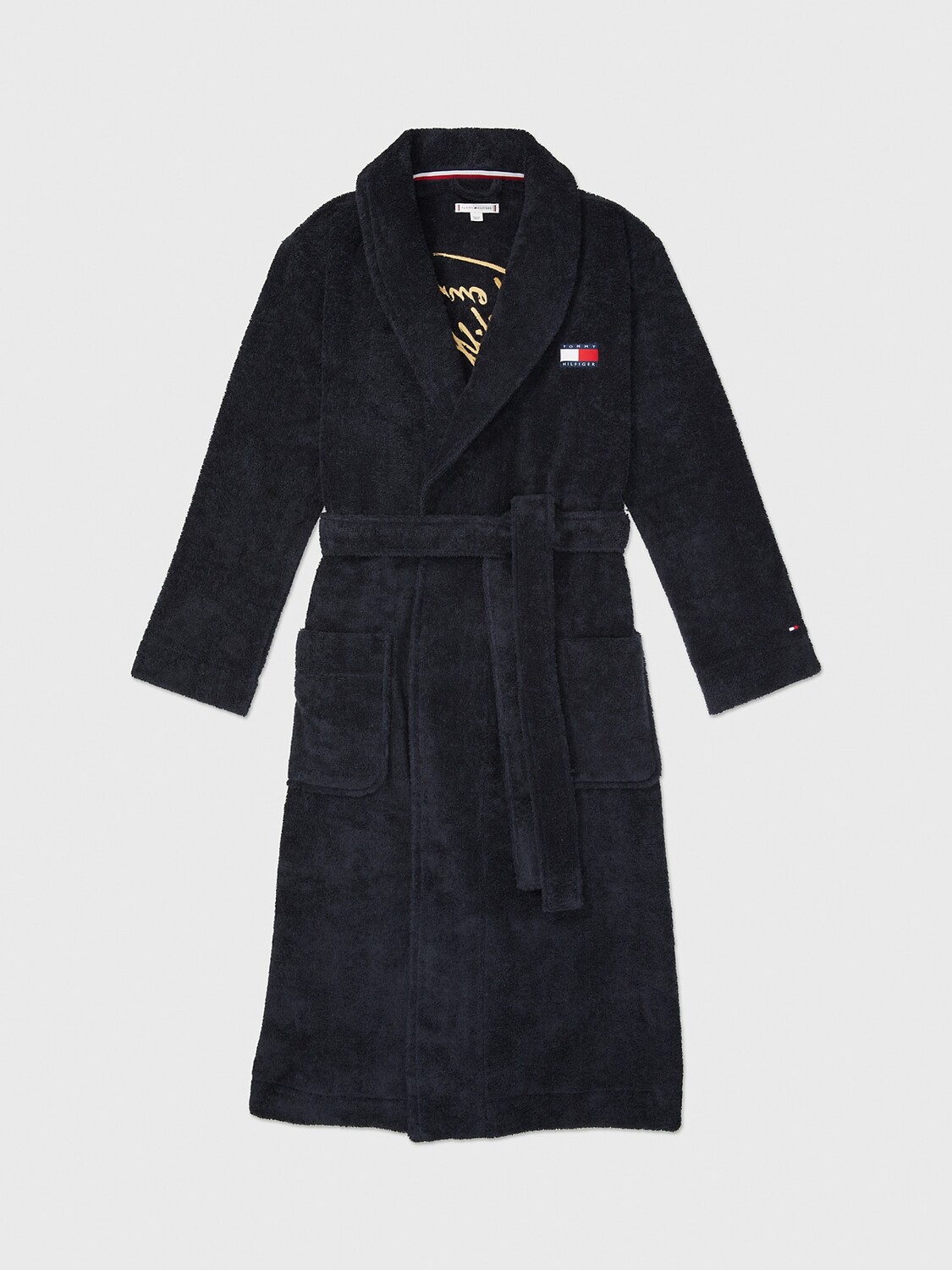

Халат из органического хлопка Tommy Hilfiger, темно-синий блейзер