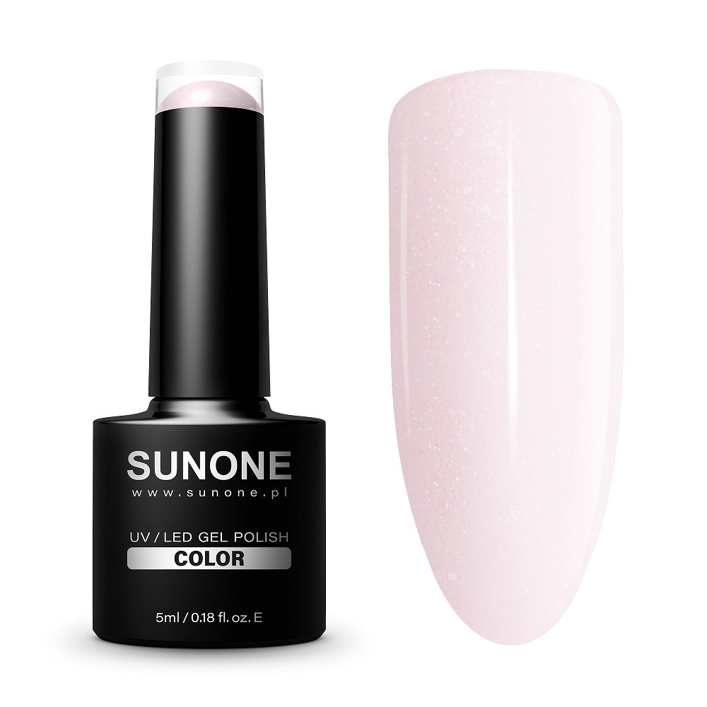 Sunone UV/LED Гель-лак Цветной гибридный лак R02 Роза 5мл