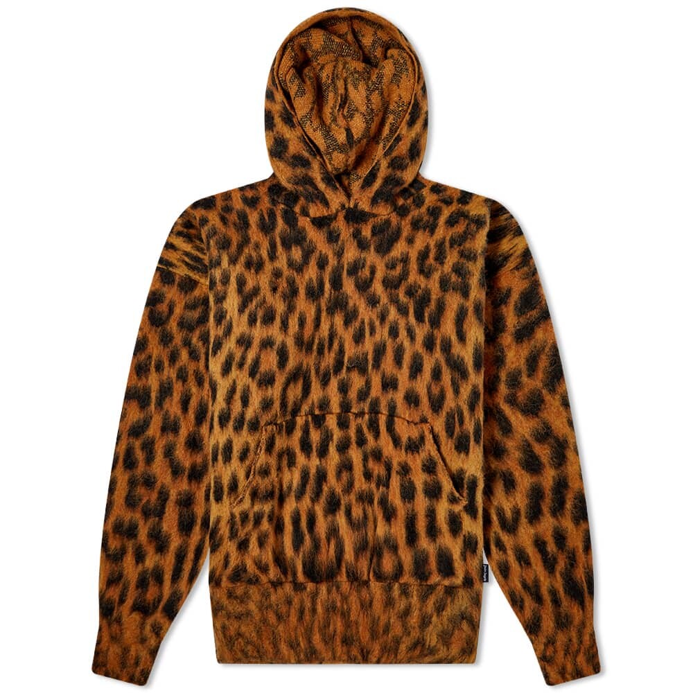 

Джемпер Palm Angels Leopard Brushed Hooded Knit, Коричневый
