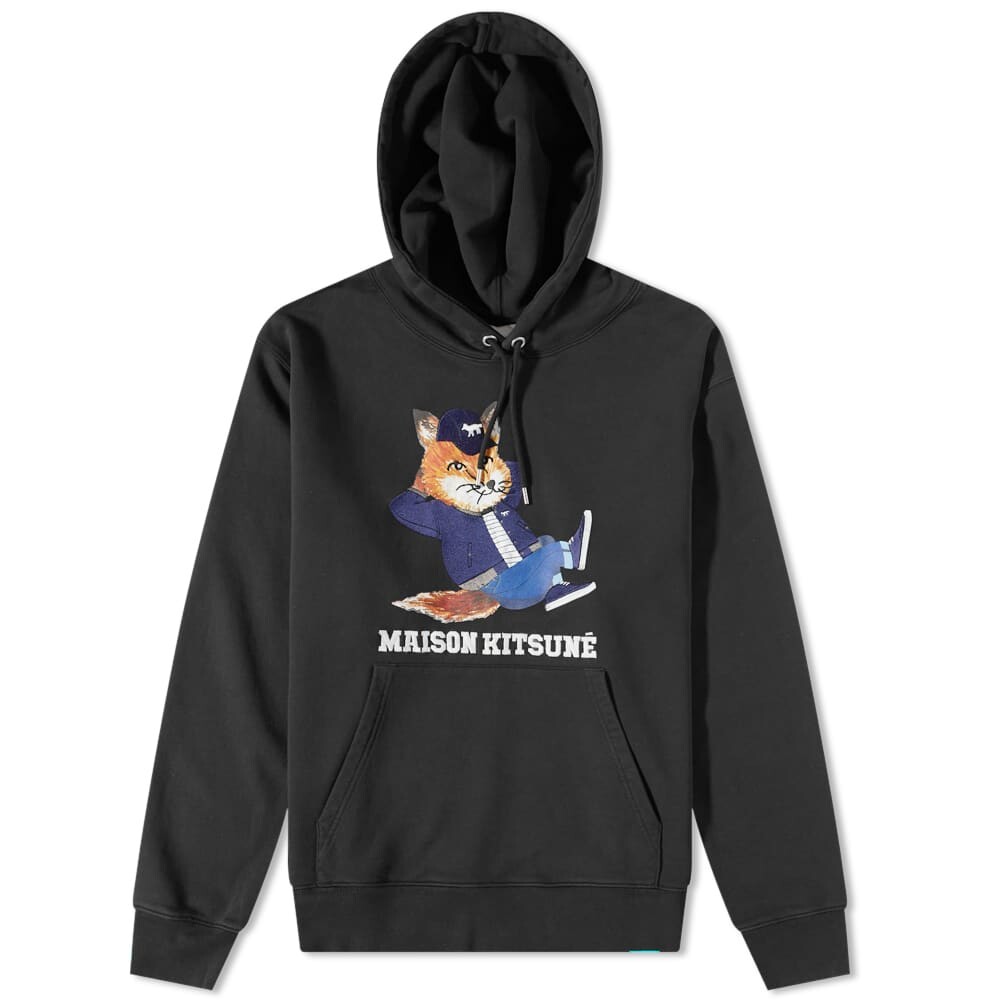 

Толстовка Maison Kitsune Dressed Fox Print Relaxed Hoody, Черный