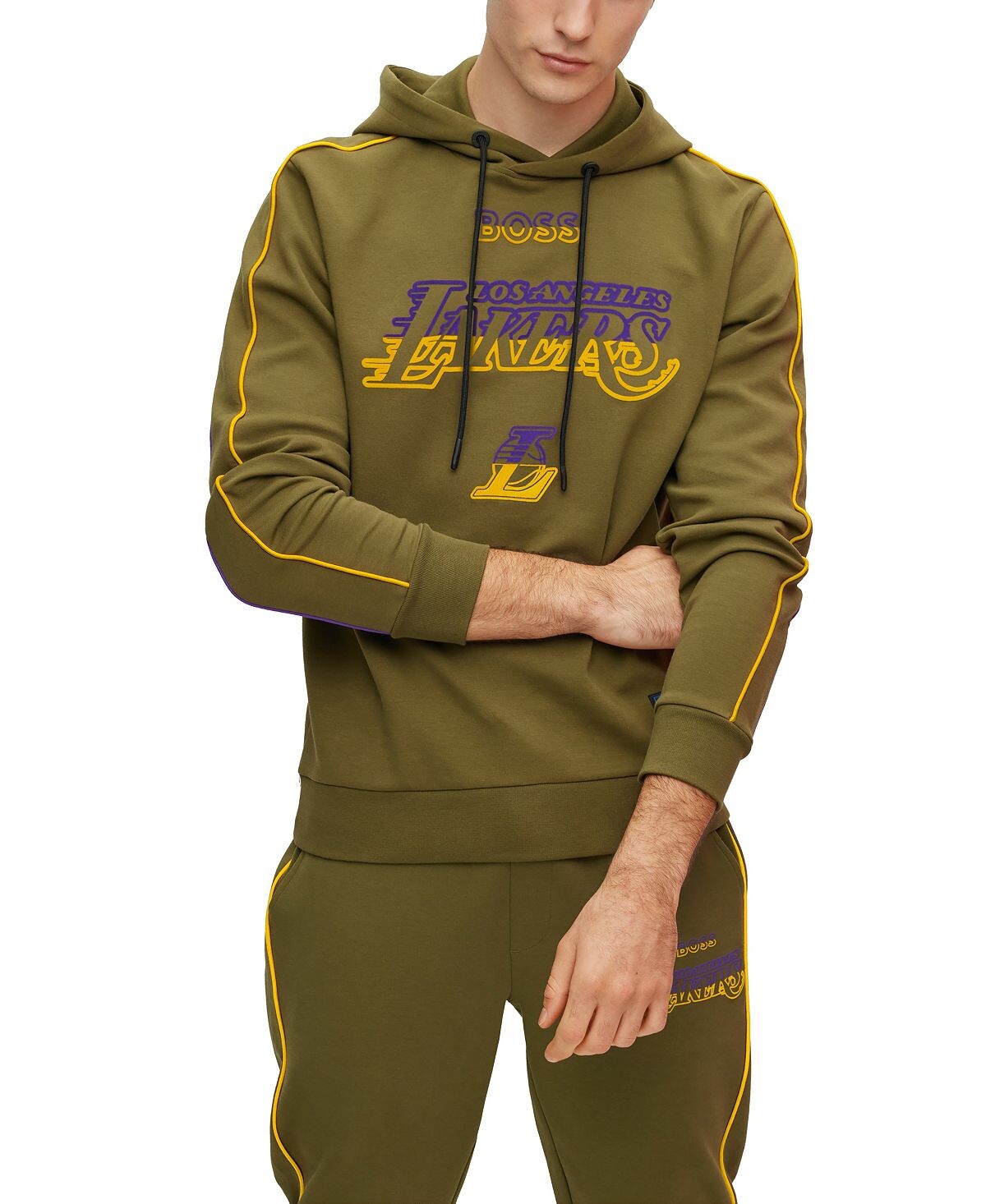

Мужская худи лос-анджелес лейкерс boss x nba Hugo Boss, мульти