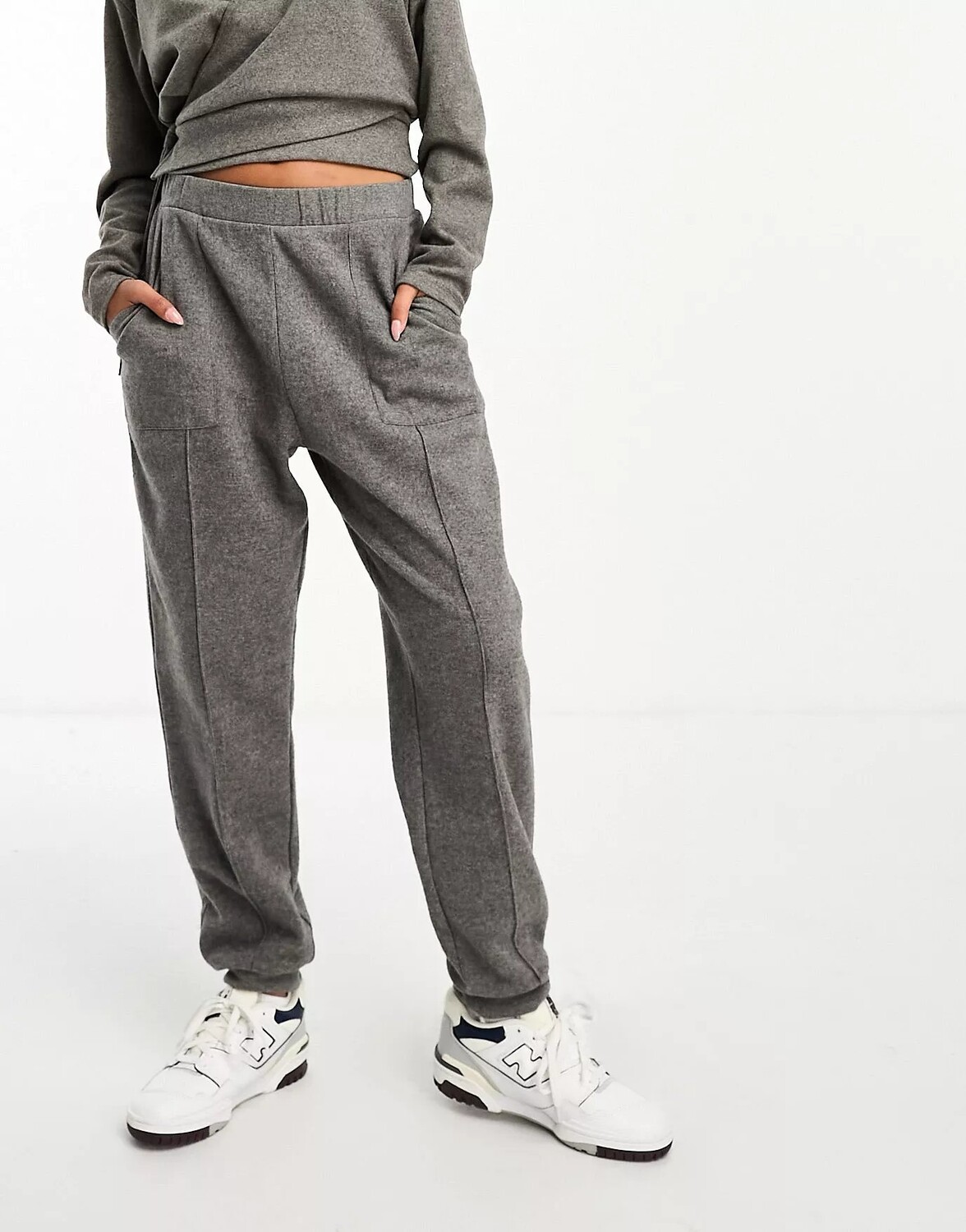 

Джоггеры Asos Design Super Soft Co-ord Seamed, серый