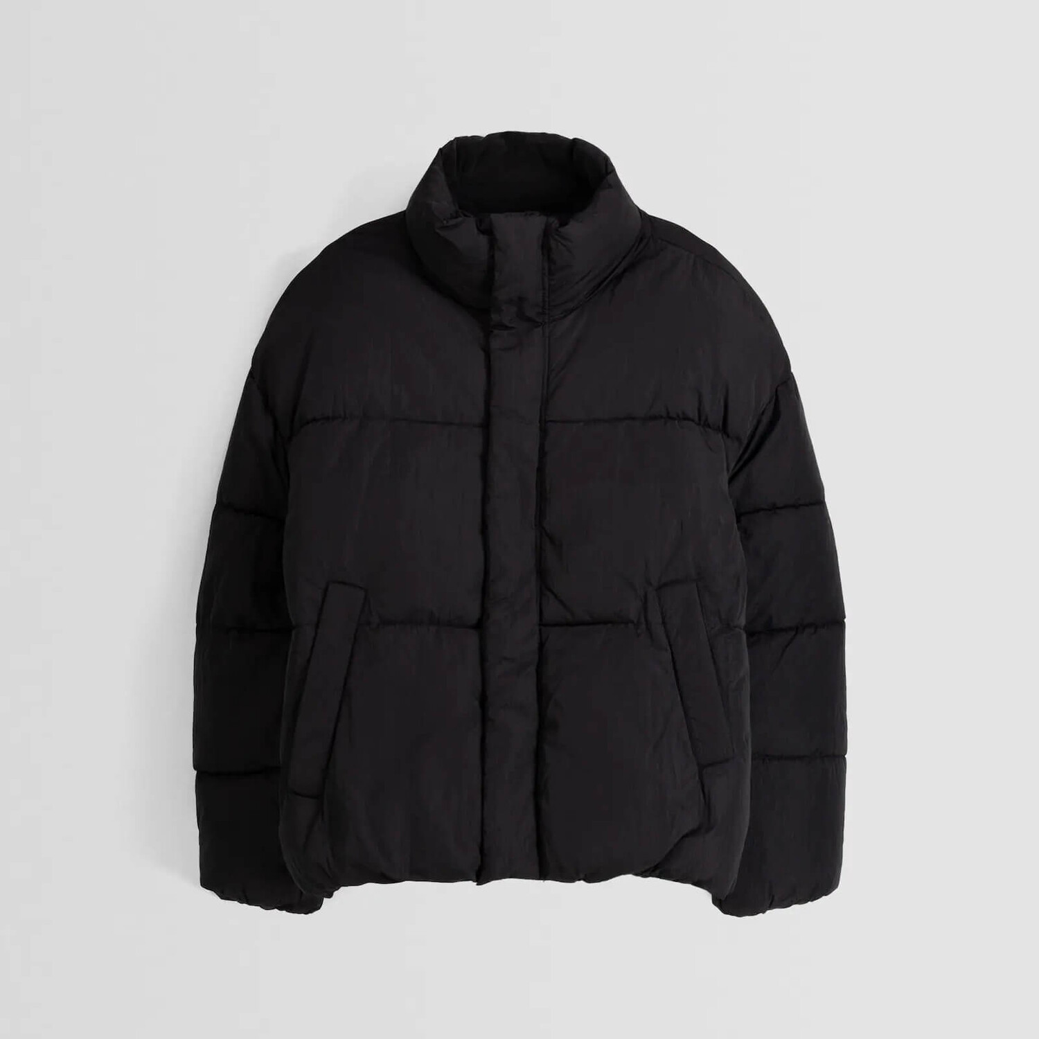 

Куртка Bershka Puffer, черный