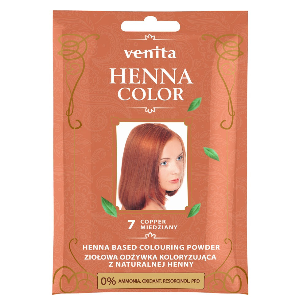 

Venita Henna Color травяной кондиционер-окрашивание из натуральной хны 7 Медь