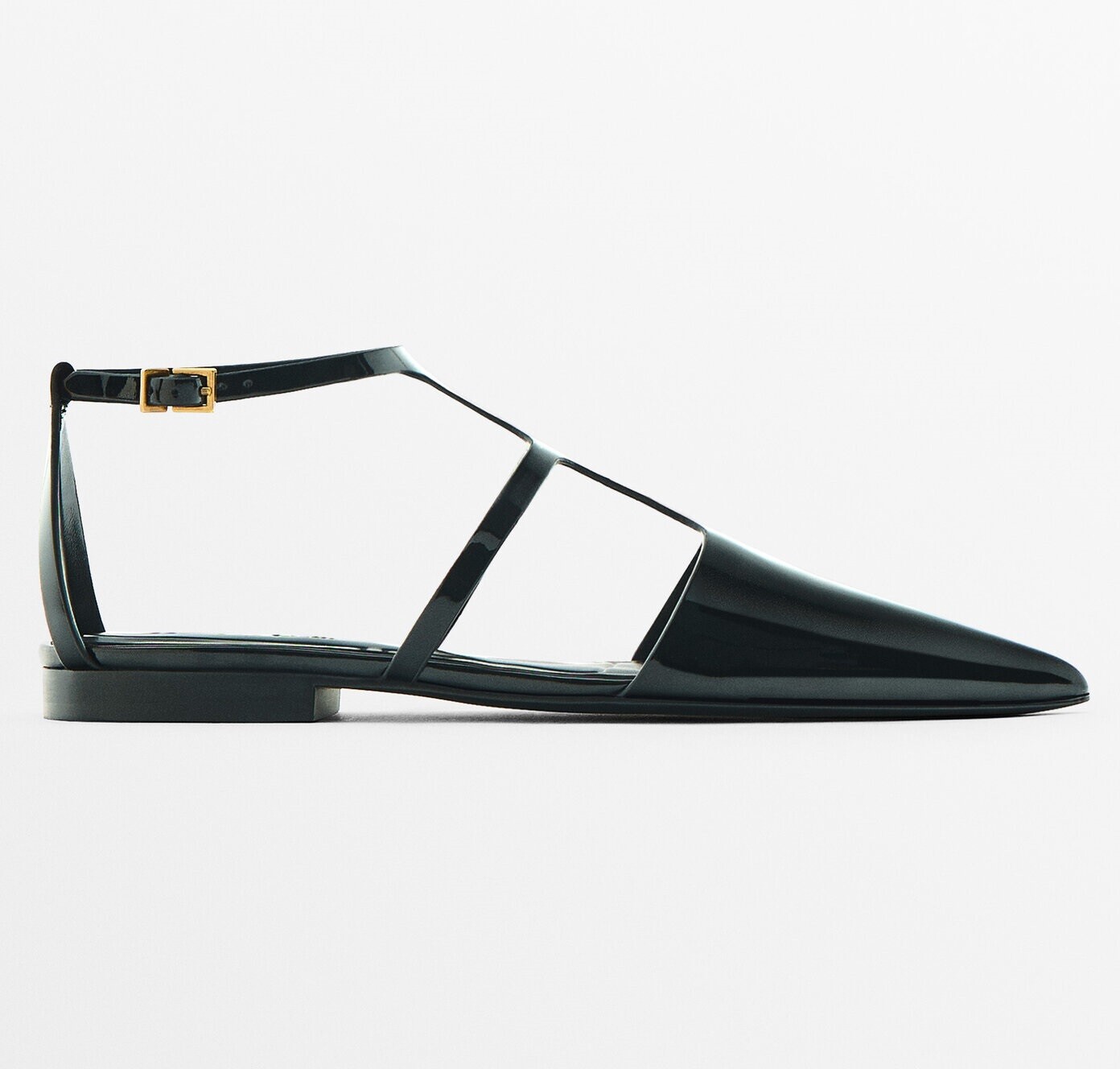 

Мюли Massimo Dutti Flat, черный