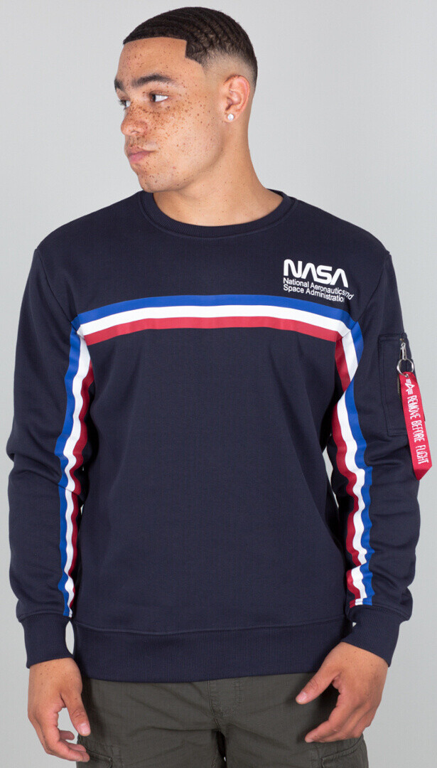 

Фуфайка Alpha Industries NASA ISS, синяя