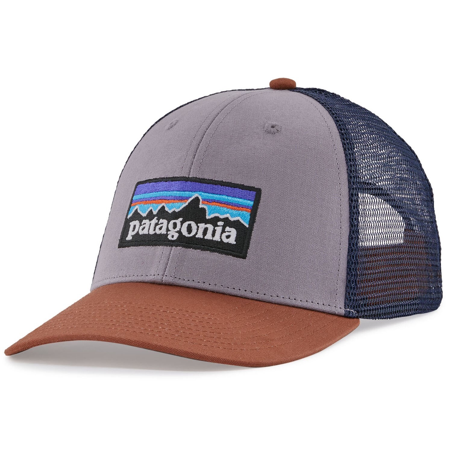 

Кепка Patagonia P-6 Logo LoPro Trucker, фиолетовый