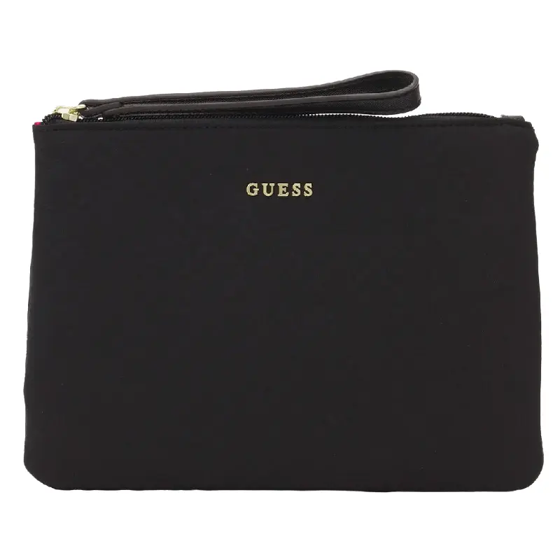 

Клатч Guess lorey flat top zip, черный