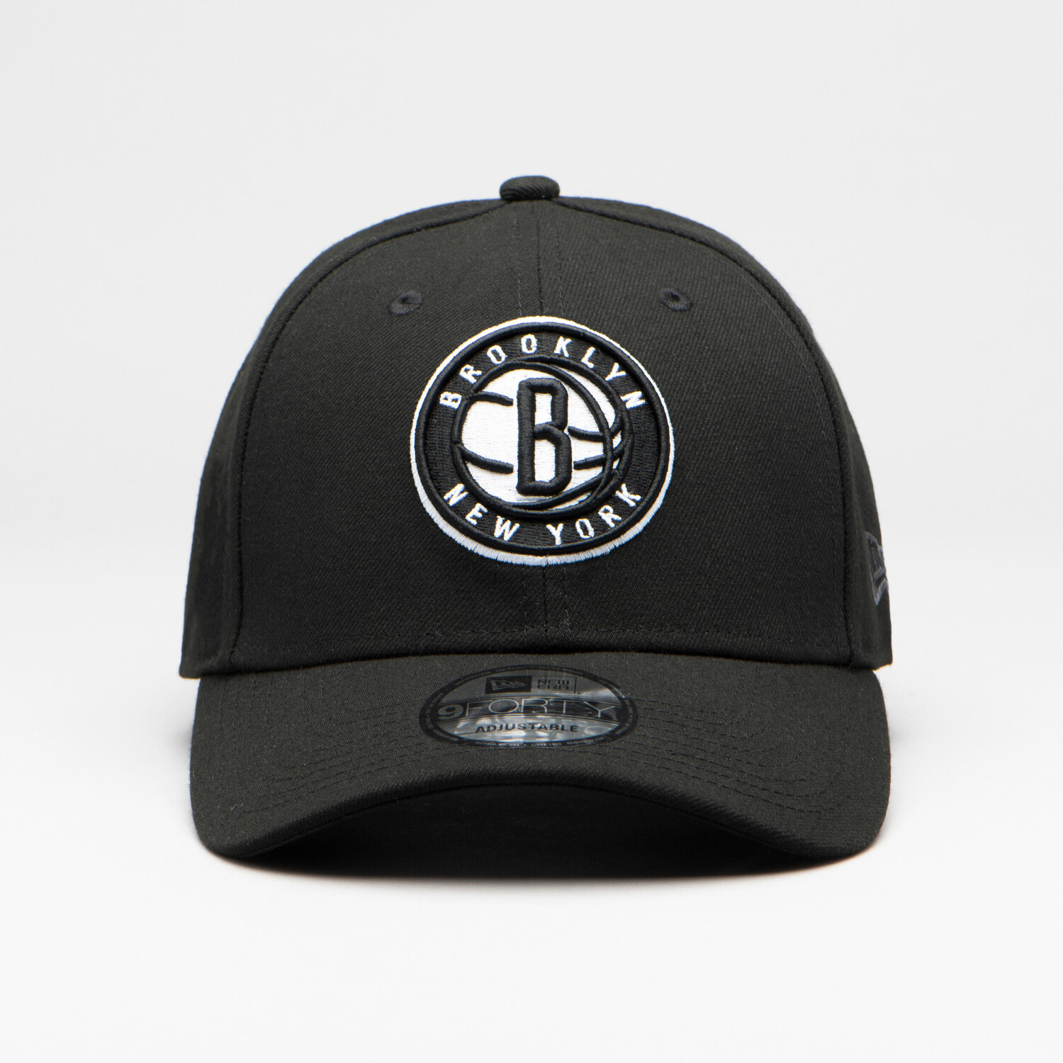 

Баскетбольная кепка NBA Brooklyn Nets женская/мужская черная NEW ERA, черный/белый/светло-серый