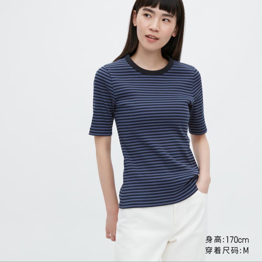 

Футболка хлопковая Uniqlo, синий