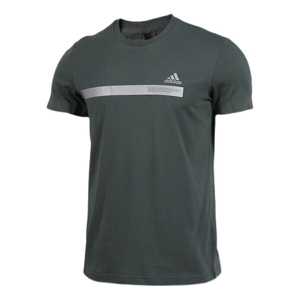 

Футболка Adidas Training Round Neck Breathable Sports Short Sleeve Gray T-Shirt, Серый