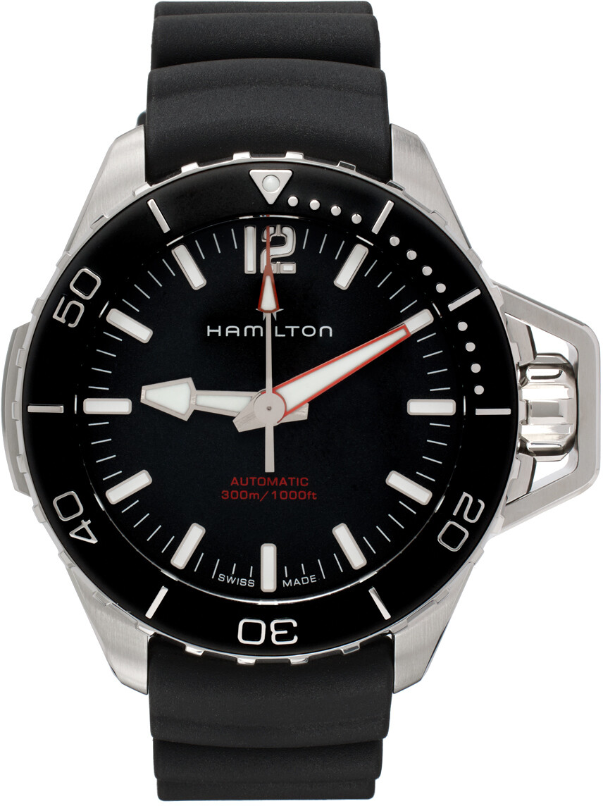 

Черные, хаки, темно-синие часы Frogman Auto Hamilton