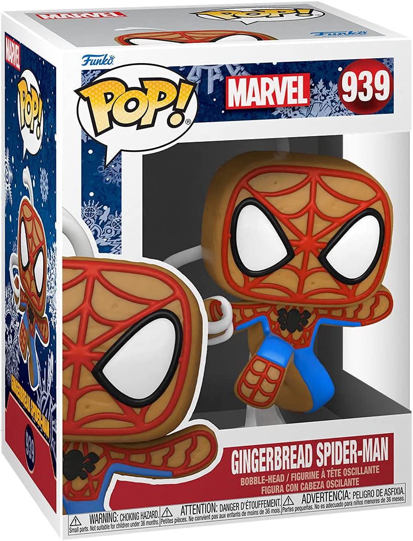 Фигурка Funko POP Marvel: Gingerbread Spider-Man, Multicolor, 4 inches, (50664) фигурка тянучка человек паук в картонном боксе