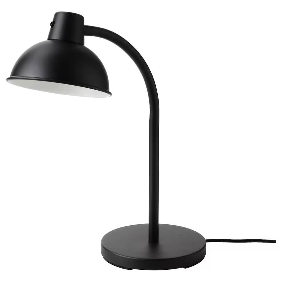 цена Рабочая лампа Ikea Skurup, черный
