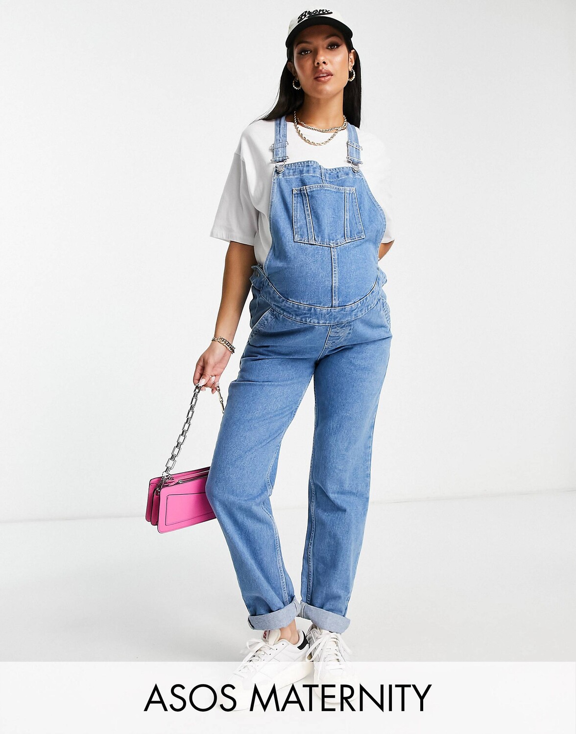

Потертый джинсовый комбинезон ASOS DESIGN Maternity 'original'