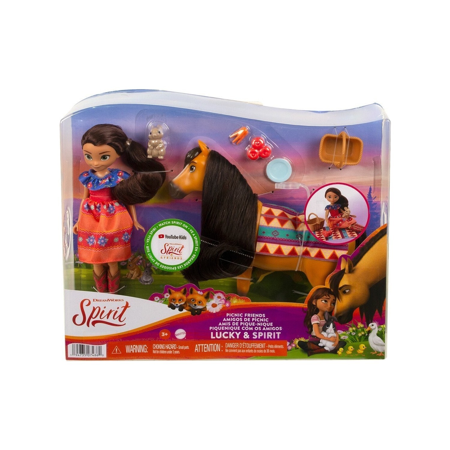

Кукла Barbie HHR35 Spirit и игровой набор Lucky Picnic