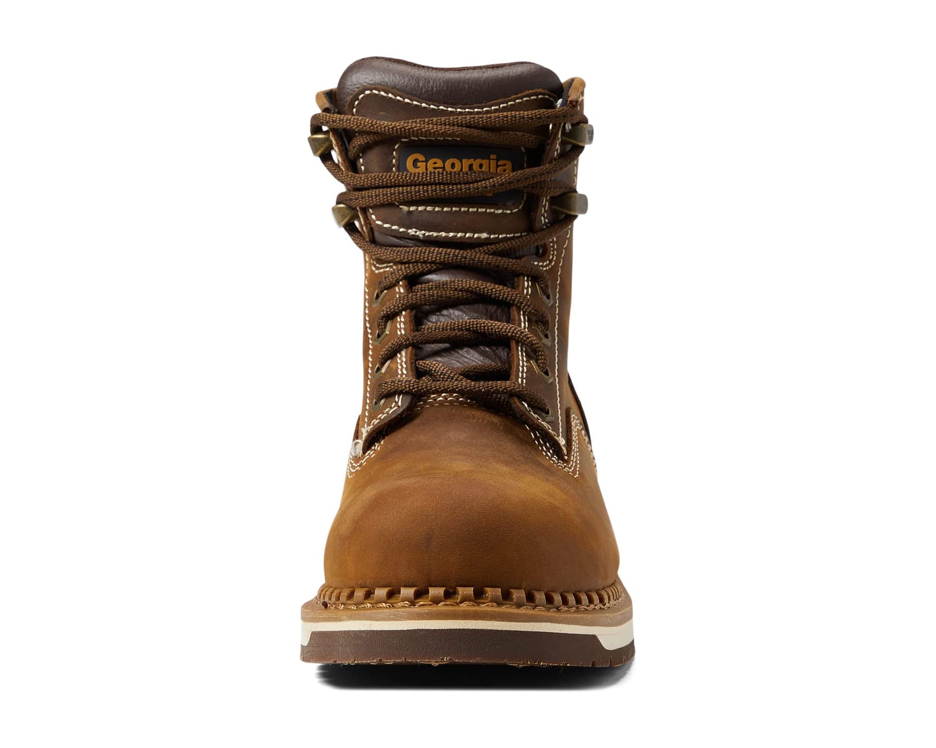 Ботинки 6 Wedge Leather Comp Toe Georgia Boot, коричневый