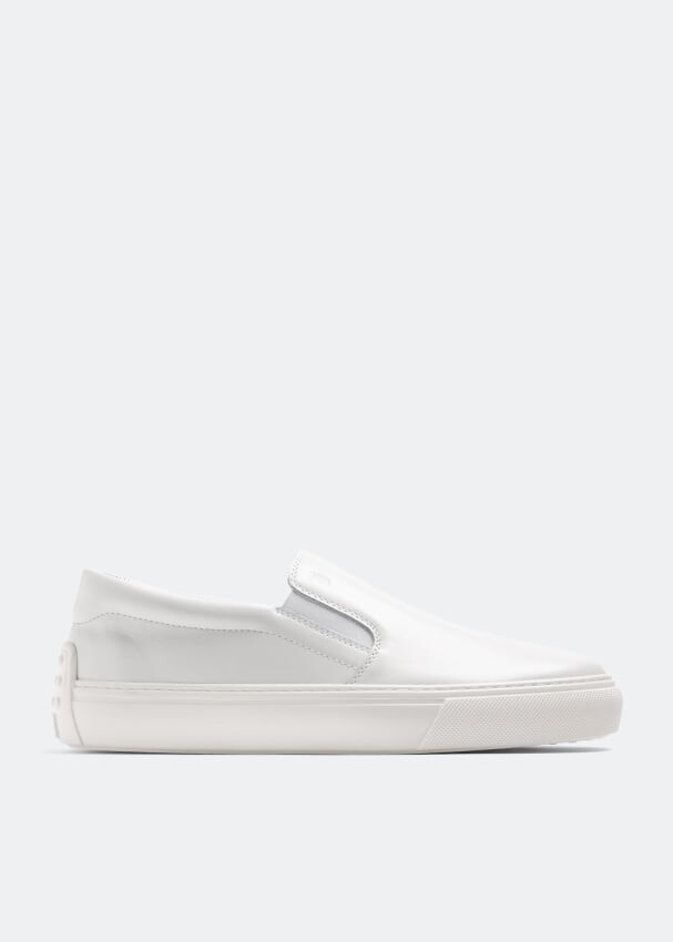 

Кроссовки TOD'S Slip-on leather sneakers, белый