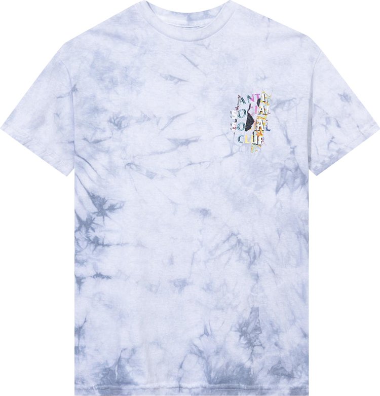 Футболка Anti Social Social Club Dissociative Tie Dye Tee 'Dissociative Grey', серый - фото