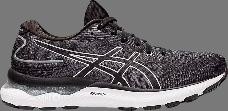 Кроссовки wmns gel nimbus 24 wide 'black white' Asics, черный - фото