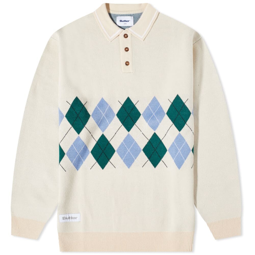 

Футболка Butter Goods Long Sleeve Diamond Knit Polo